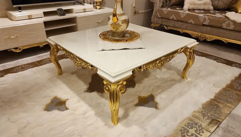 İnci Krem Klasik Salon Takımı - 5