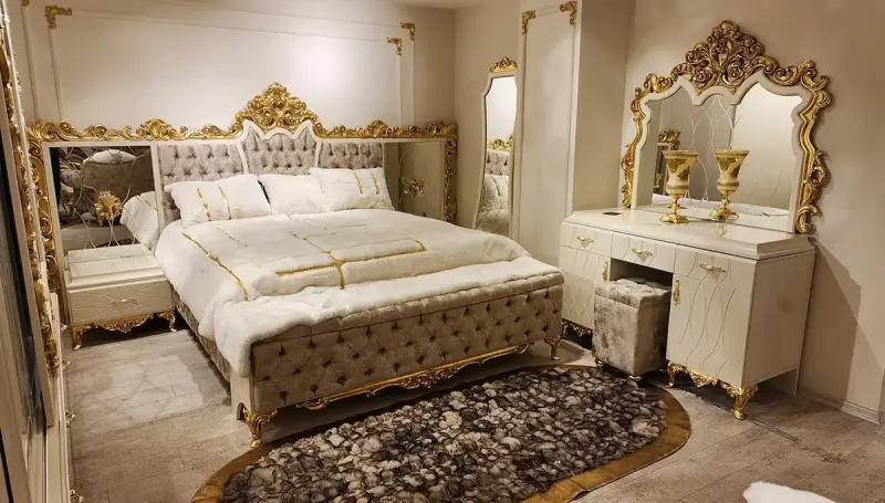 İnci Krem Klasik Yatak Odası - 1