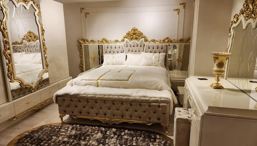 İnci Krem Klasik Yatak Odası - 2