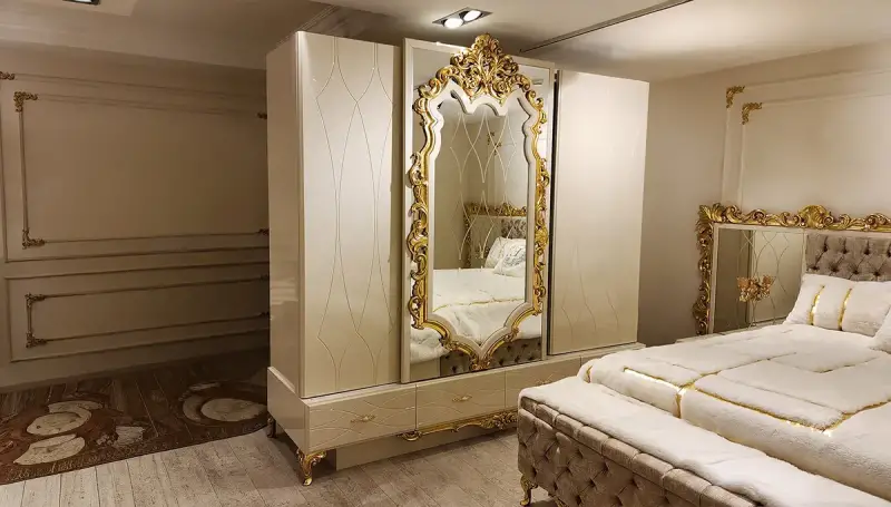 İnci Krem Klasik Yatak Odası - 4