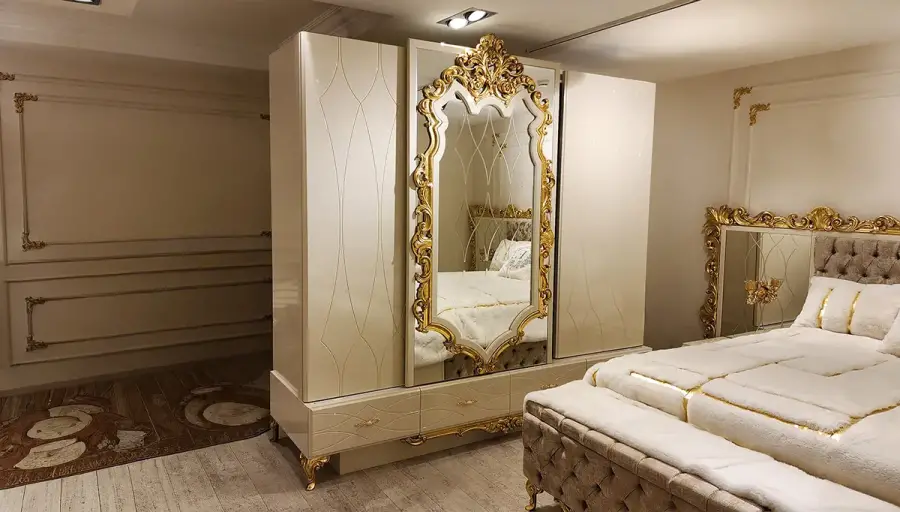 İnci Krem Klasik Yatak Odası - 4