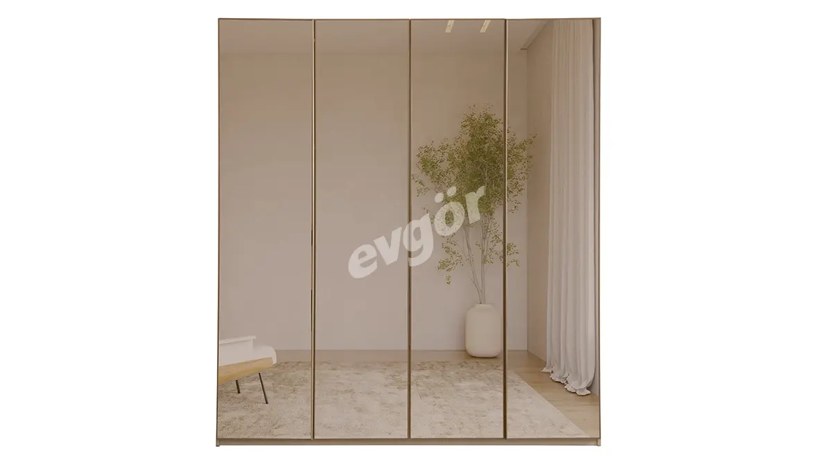 Karan Modern Akeodeon Reflekte Dolap