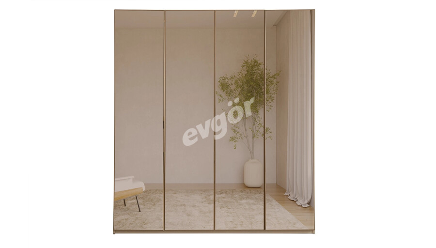 Karan Modern Akeodeon Reflekte Dolap