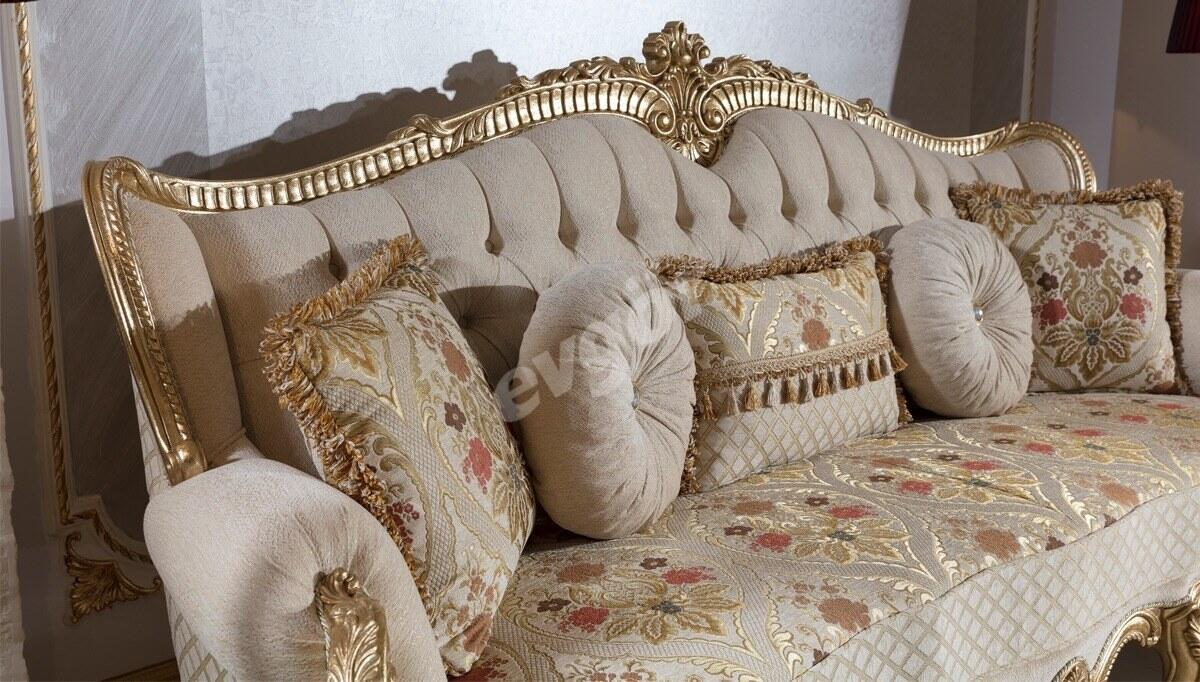 Kayihan Desenli Classic Sofa Set