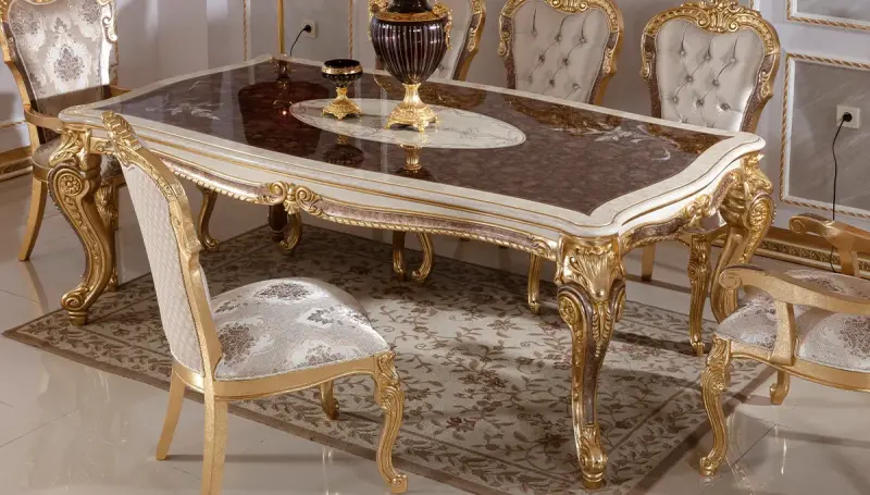 Kayıhan Desenli Klasik Yemek Masası