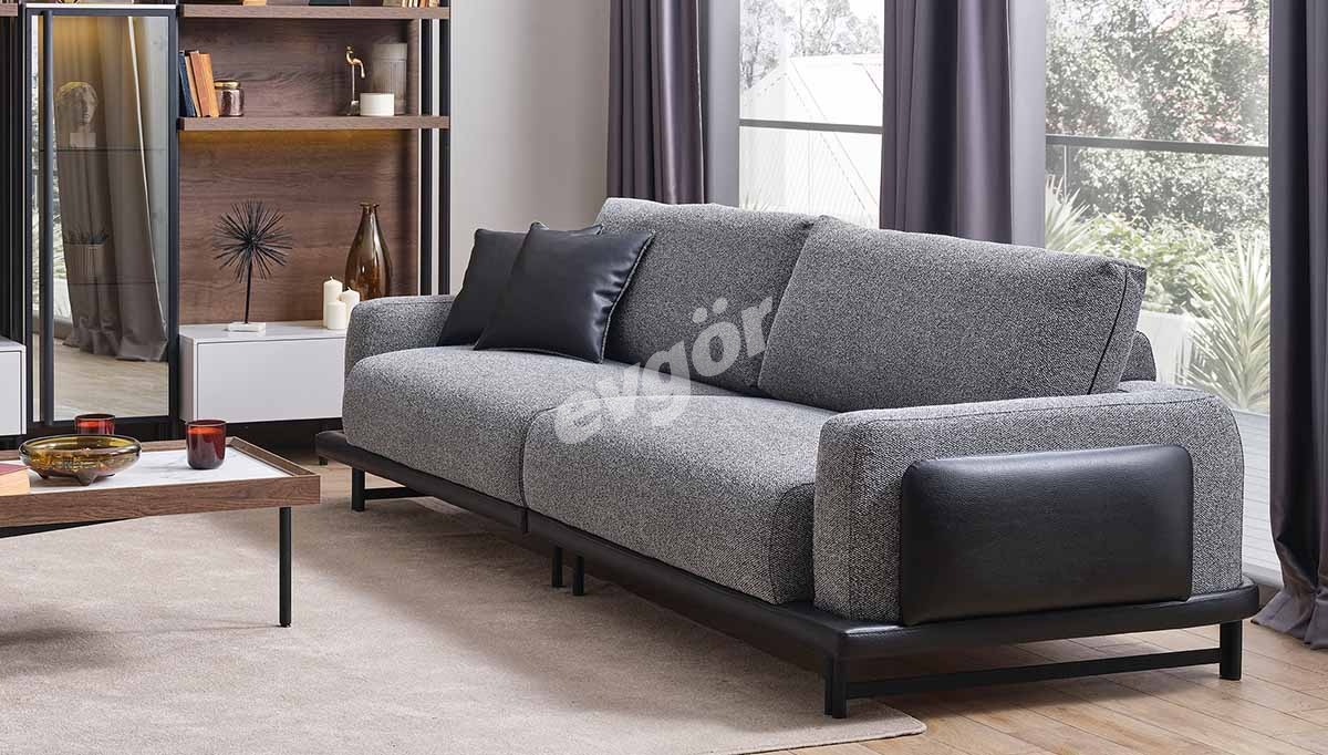 Lamego Grey Sofa Set