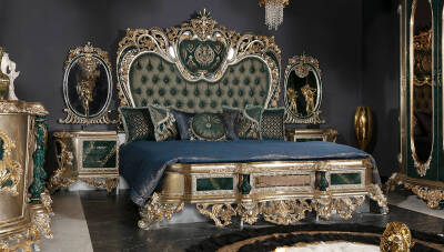 Lapseki Yeşil Klasik Karyola