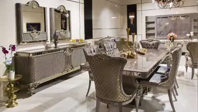 Lavena Art Deco Yemek Odası - Thumbnail