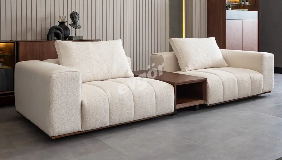 Leonal Modern Dörtlü Koltuk Sehpalı - 1