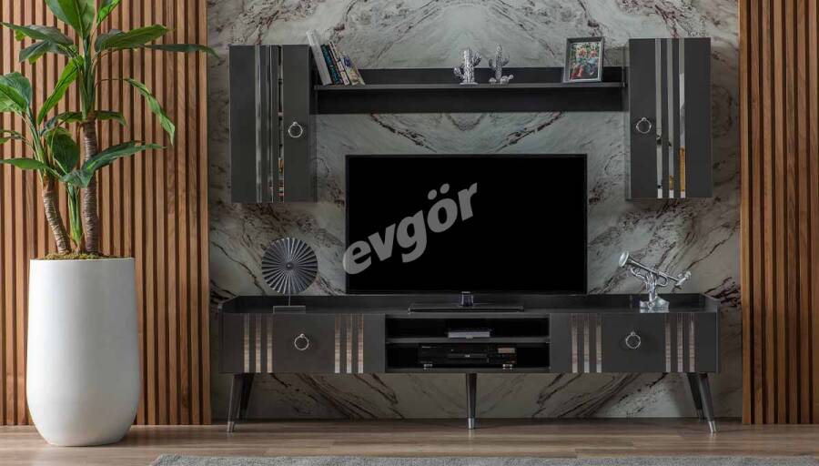 Livada Antrasit Modern TV Ünitesi - 1