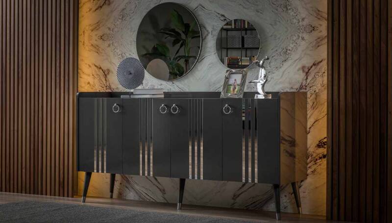 Livada Antrasit Modern Yemek Odası - 3