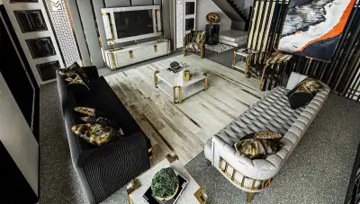 Londra Luxury Sofa Set - Thumbnail