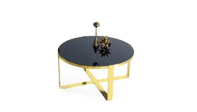 Lora Gold Metal Coffee Table