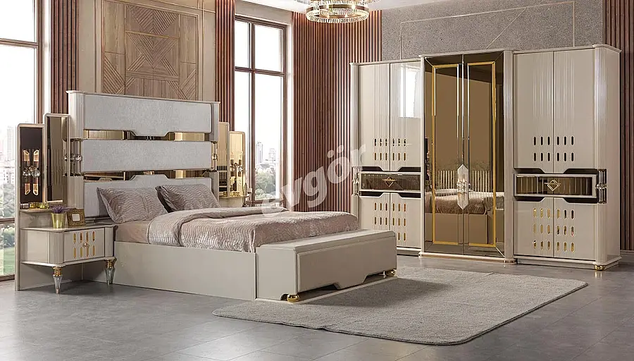 Lostar Krem Lüks Yatak Odası - 1