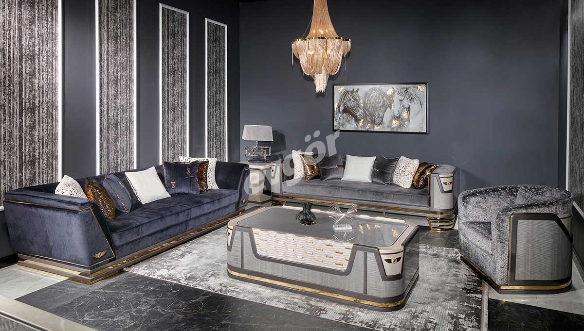 Luna Luxury Sofa Set - Thumbnail