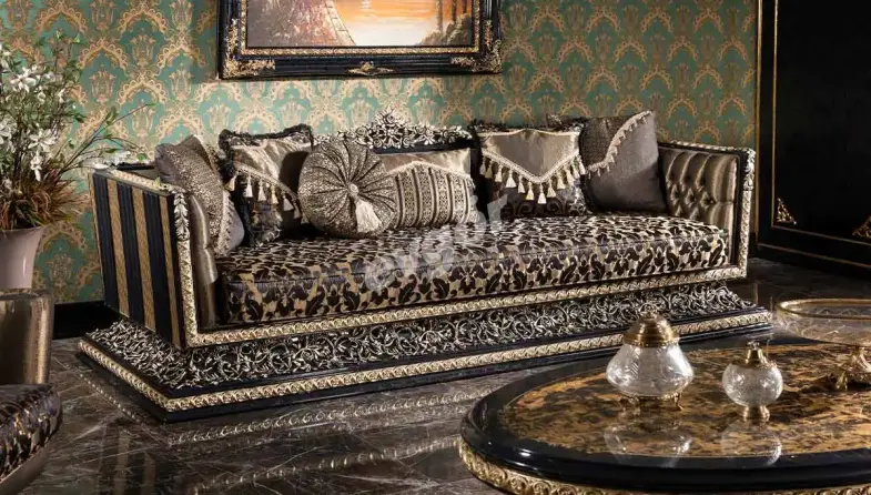 Mahaçkale Siyah Klasik Kanepe - 1