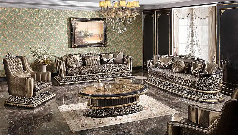 Mahaçkale Siyah Salon Takımı (Hemen Teslim) - 1