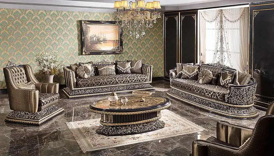 Mahaçkale Siyah Salon Takımı (Hemen Teslim) - 1