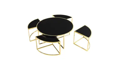 Maruka Gold Metal Coffee Table - Thumbnail
