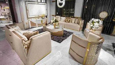 Melina Luxury Sofa Set - Thumbnail