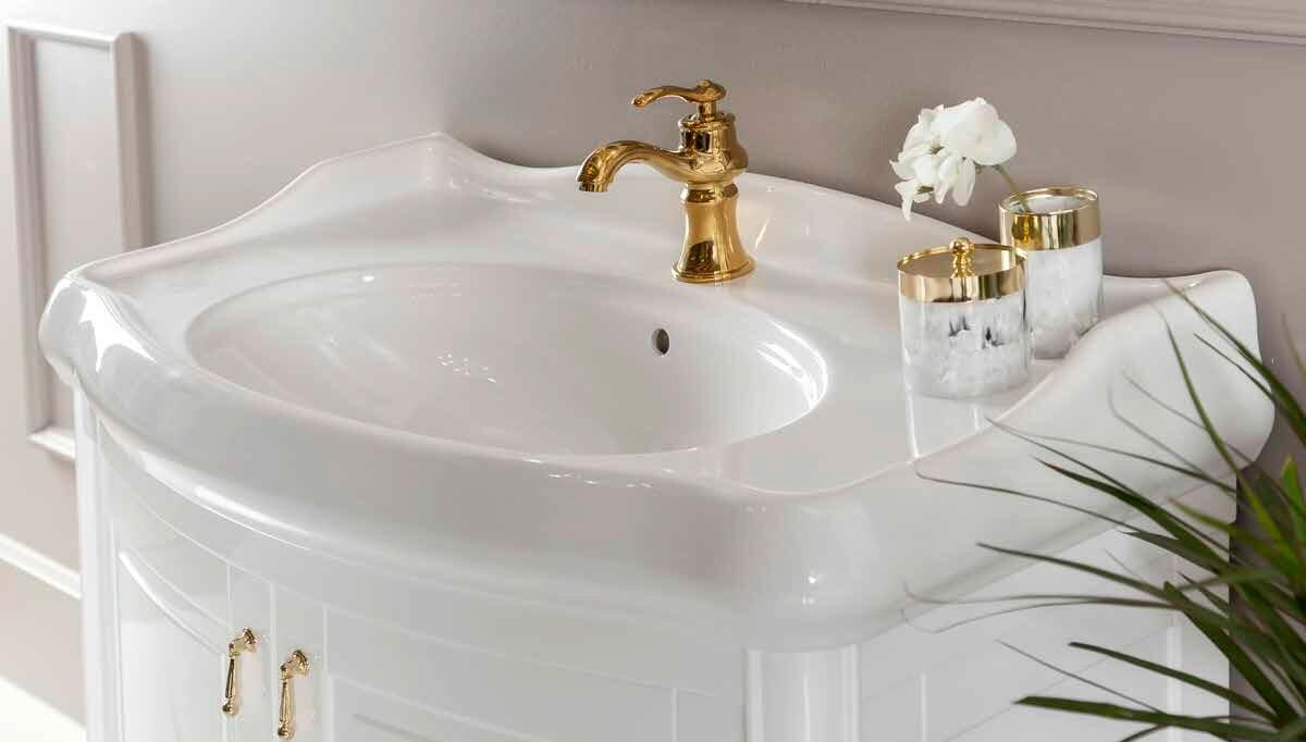 Merola Beyaz Klasik Banyo Takımı - Thumbnail