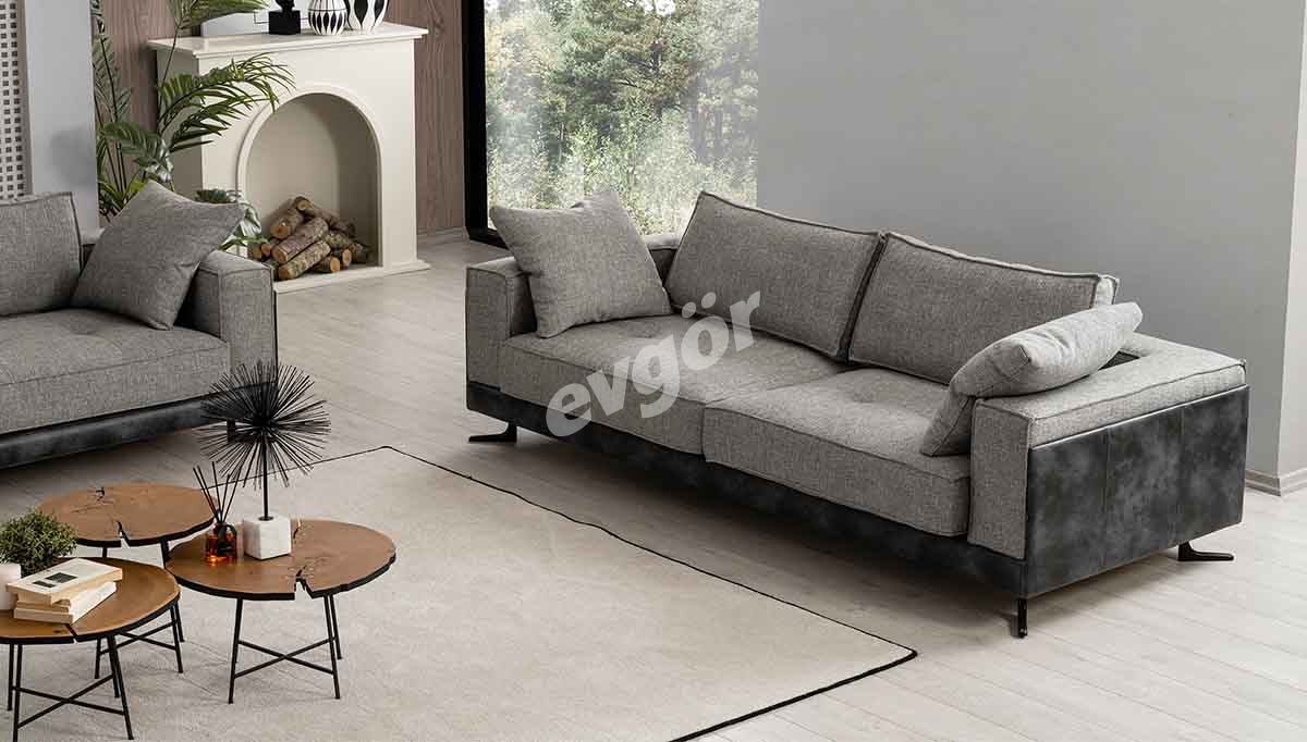 Milton Grey Sofa Set