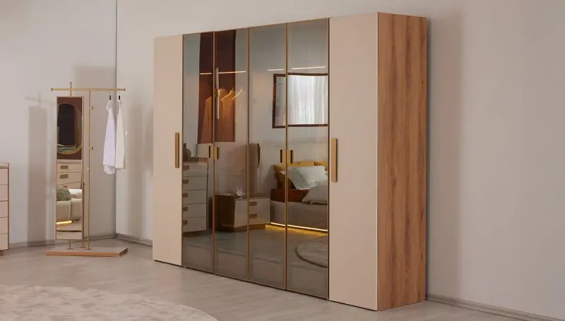 Minerva Modern 6 Kapaklı Gardırop