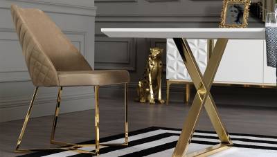 Montreal Gold Modern Metal Sandalye