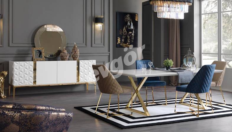 Montreal Gold Modern Yemek Odası - 1