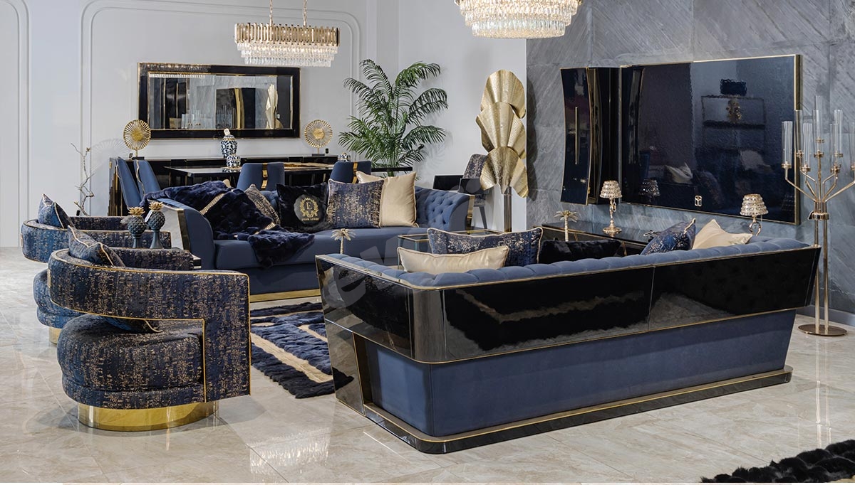 Napoli Luxury Metal Sofa Set