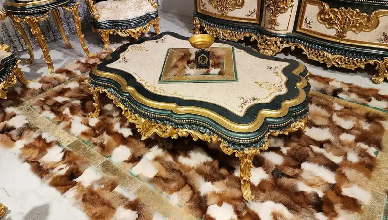 Nazende Yeşil Klasik Salon Takımı (Hemen Teslim ) - 4