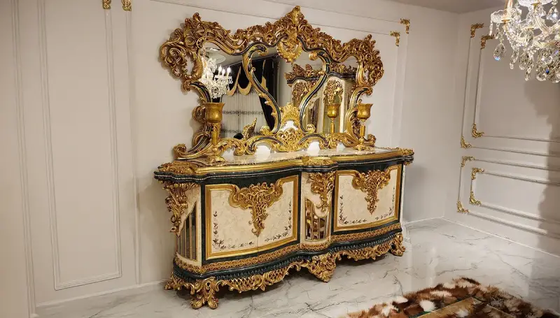 Nazende Yeşil Klasik Yemek Odası - 5