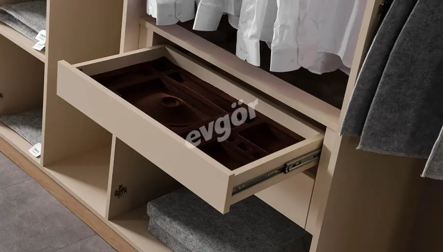 Novara Modern Gardırop (4 Boyalı+ 2 Alüminyum Kapak) - 3