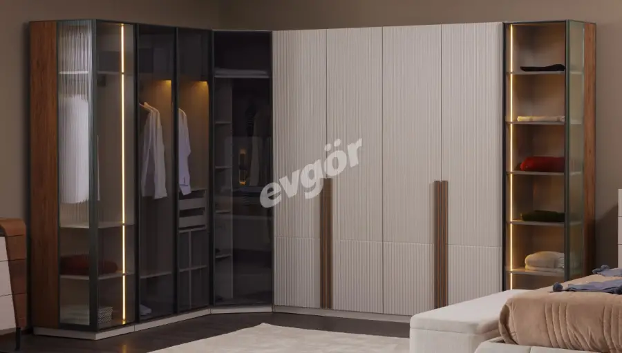 Palino Modern Köşe Dolap - 1