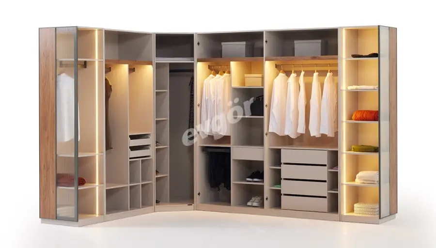 Palino Modern Köşe Dolap - 4