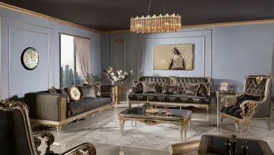 Paris Luxury Sofa Set - Thumbnail