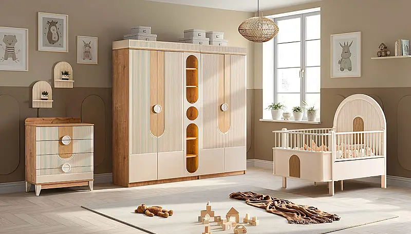 Pelsa Meşe Bebek Odası
