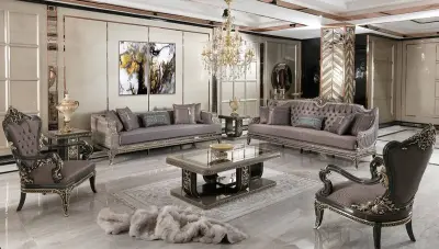 Rabio Art Deco Sofa Set - Thumbnail