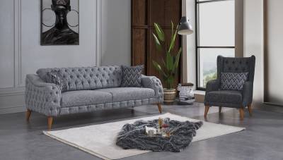 Rasel Modern Sofa Set - Thumbnail
