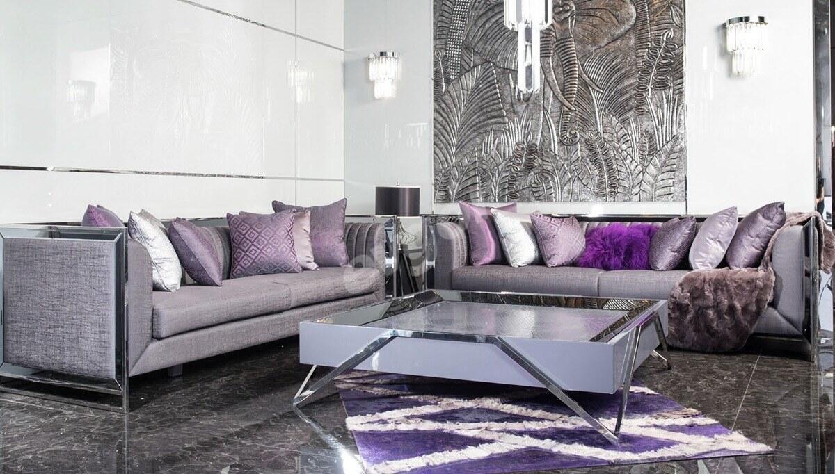 Rayona Luxury Metal Sofa Set