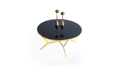 Rebit Gold Metal Coffee Table