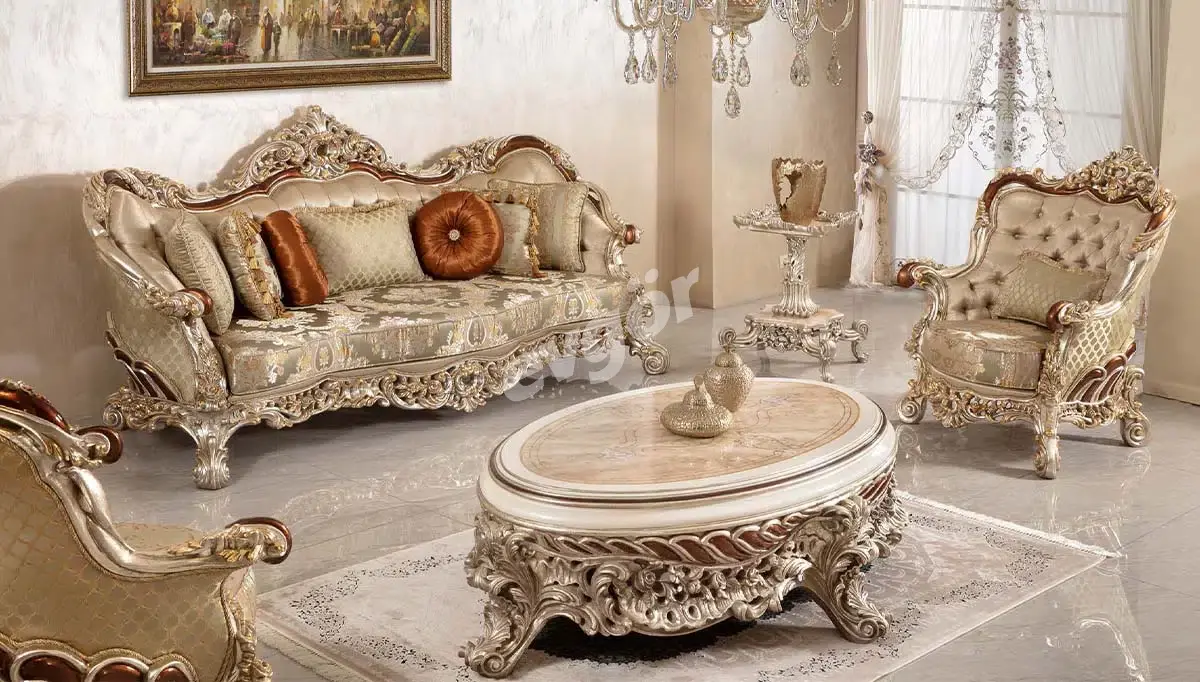 Romina Classic Sofa Set Evgor Furniture