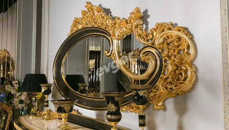 Royal Siyah Klasik Konsol Ayna - 1