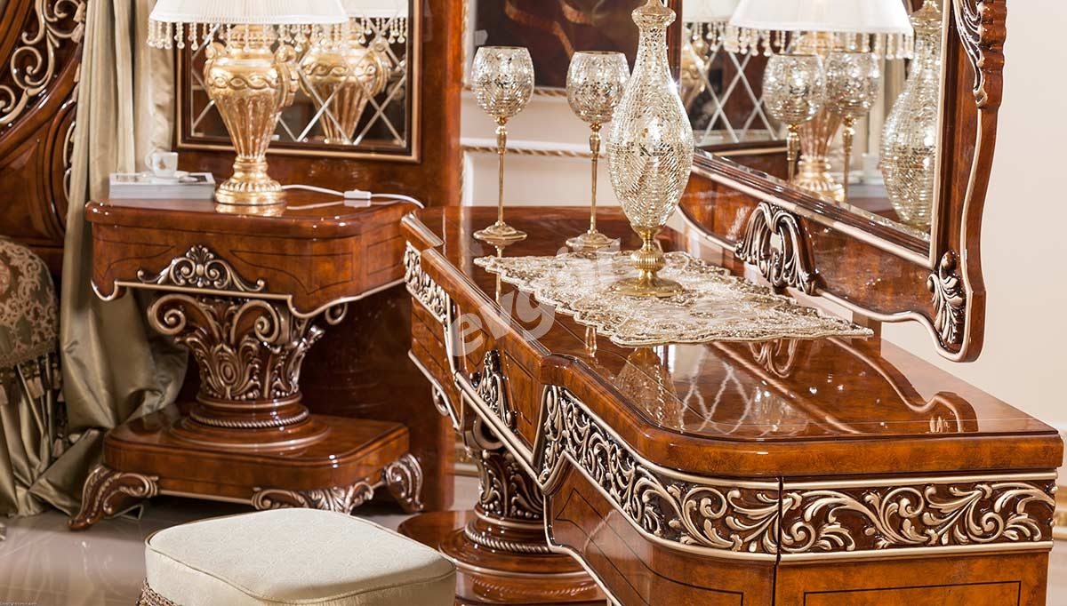 Safir Ceviz Klasik Yatak Odası - 8