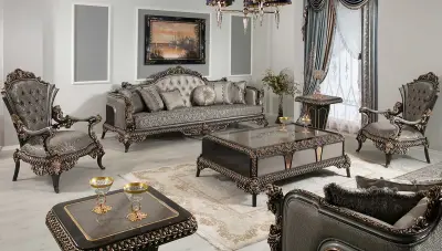 Saheste Classic Sofa Set - Thumbnail