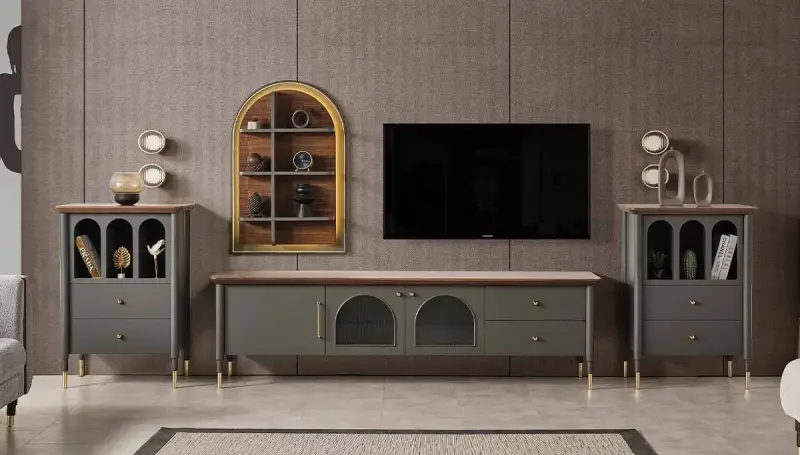 Sarina Antrasit Modern TV Ünitesi