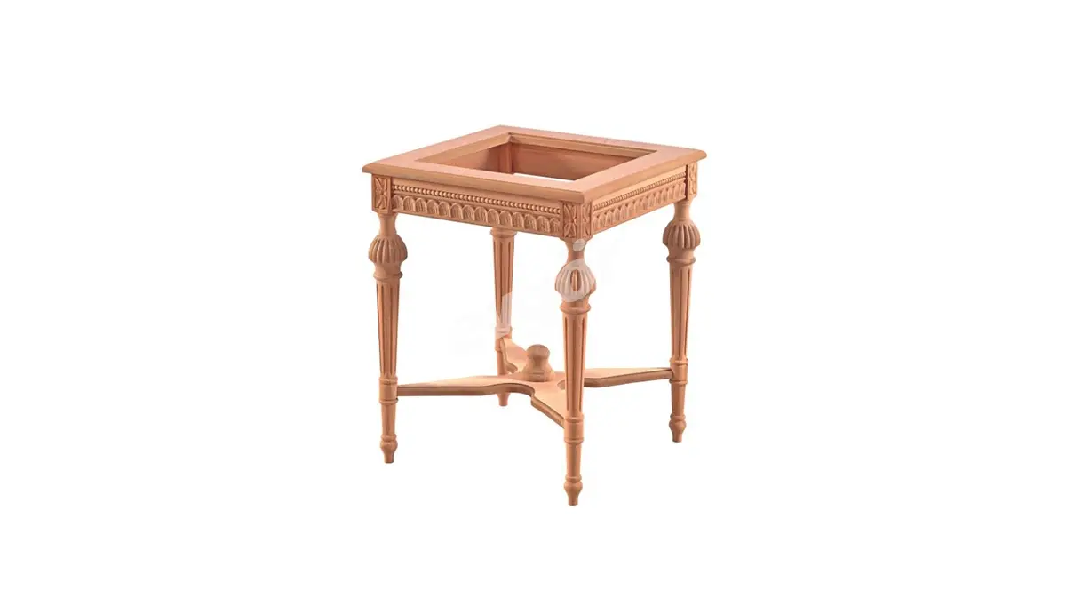 Selta Square Wooden Plant Stand Tables