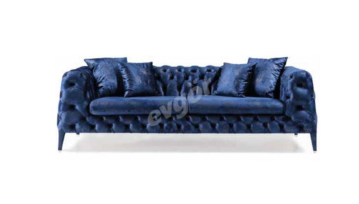 Sepura Blue Sofa Set