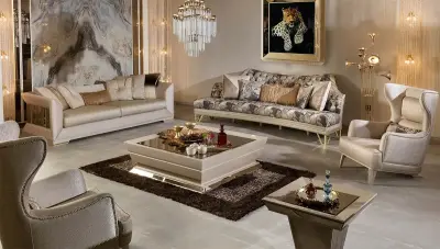 Sewena Art Deco Sofa Set