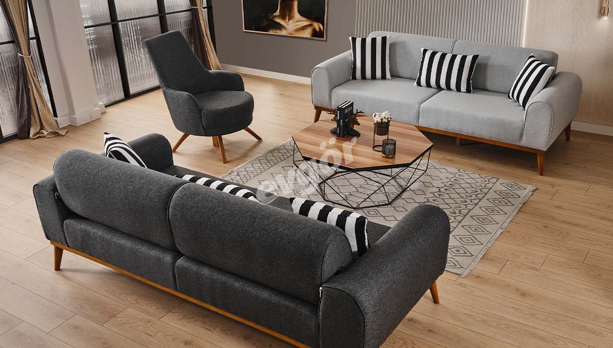 Silya Modern Sofa Set - Thumbnail